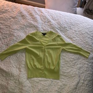 Ann Taylor Lime Green Sweater
